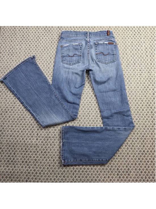 7 For All Mankind Denim - 7 For All Mankind Dojo Flare Jeans Women’s Size 25 Distressed Medium Wash